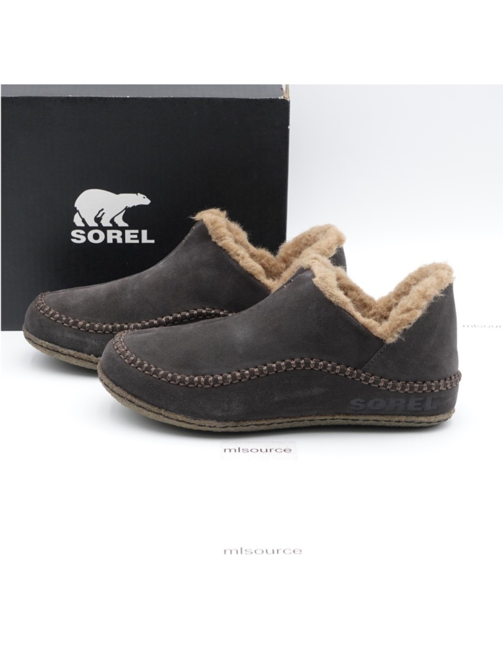 NEW Sorel Manawan II Suede Shearling Slippers NM3477-225